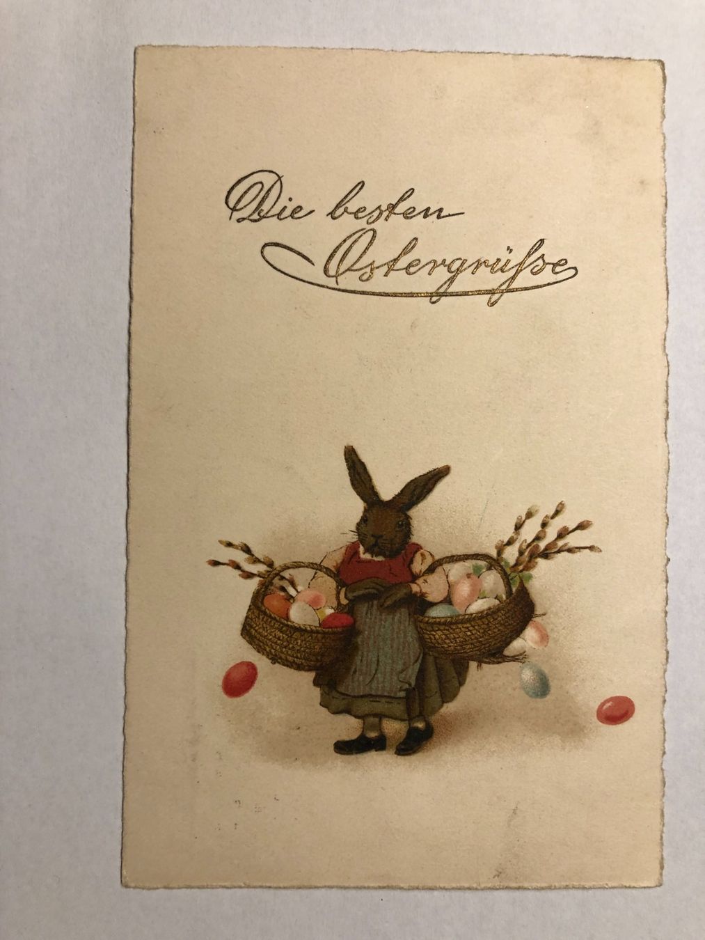 Cartoline postali: Die besten Ostergrüsse - Hasenkarte 1925 – Usato da Pfäffikon ZH venduto da Waltoversand