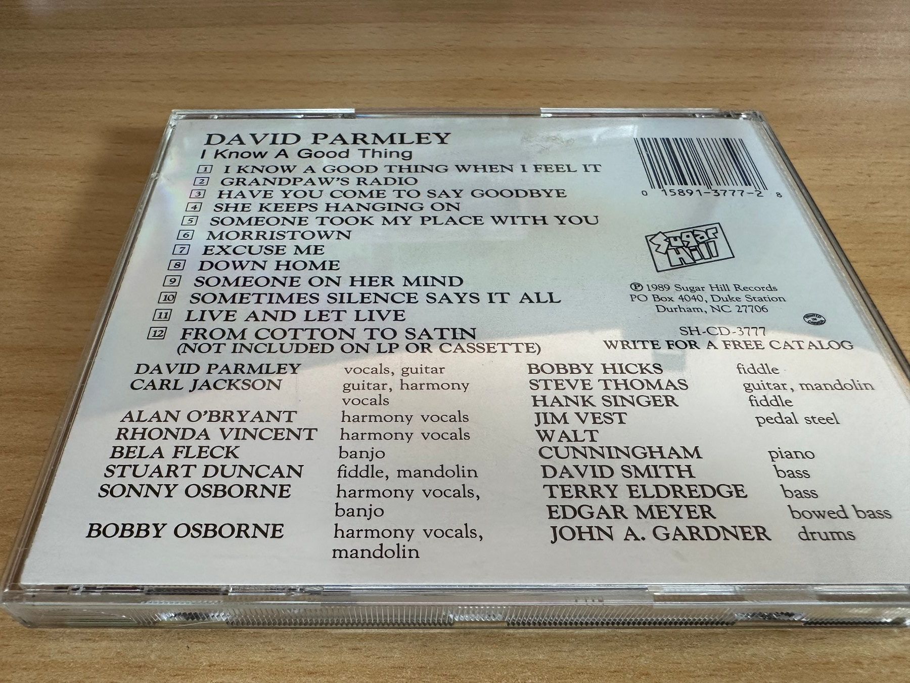 CD: David Parmley – I Know A Good Thing – Usato da Rikon im Tösstal venduto da Alpenmutz 1