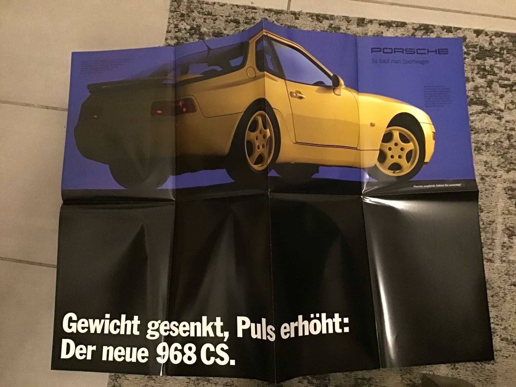 Porsche Documenti: Porsche Posterprospekt Programm 16 Seiten 1992 Topzustand – Usato da Scherzingen venduto da Starseller62 3