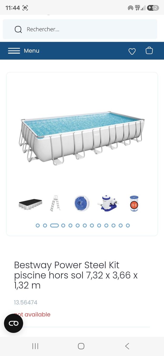 Bestway Piscine: Piscine bestway 7.32 x 3.66 x 1.32 – Nuovo e nell'imballaggio originale da Les Giettes venduto da Reglament