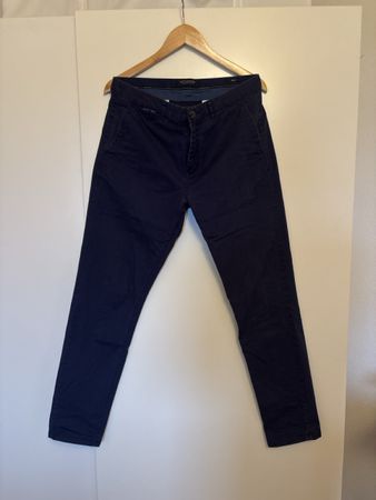Pantalon chino bleu marine Scotch & Soda taille W32 L32