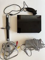 Console Nintendo Wii noire avec accessoires et câbles