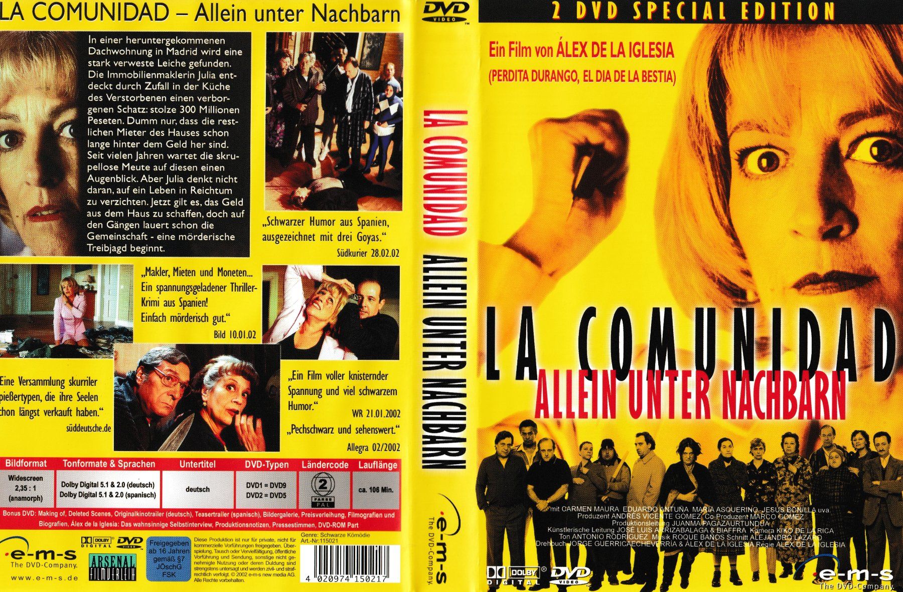 Tutti i DVDs: DVD - La comunidad - Allein unter Nachbarn – Usato da Langnau am Albis venduto da MediaRescuerKeLoX