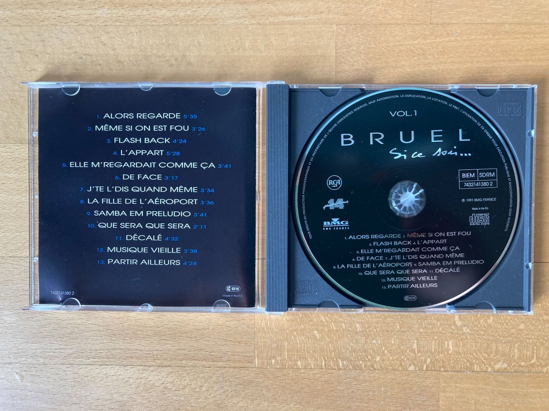 CDs: Patrick Bruel  CD  Si ce soir   Tour  90 - 91 – D'occasion à Subingen par ArtBead 3