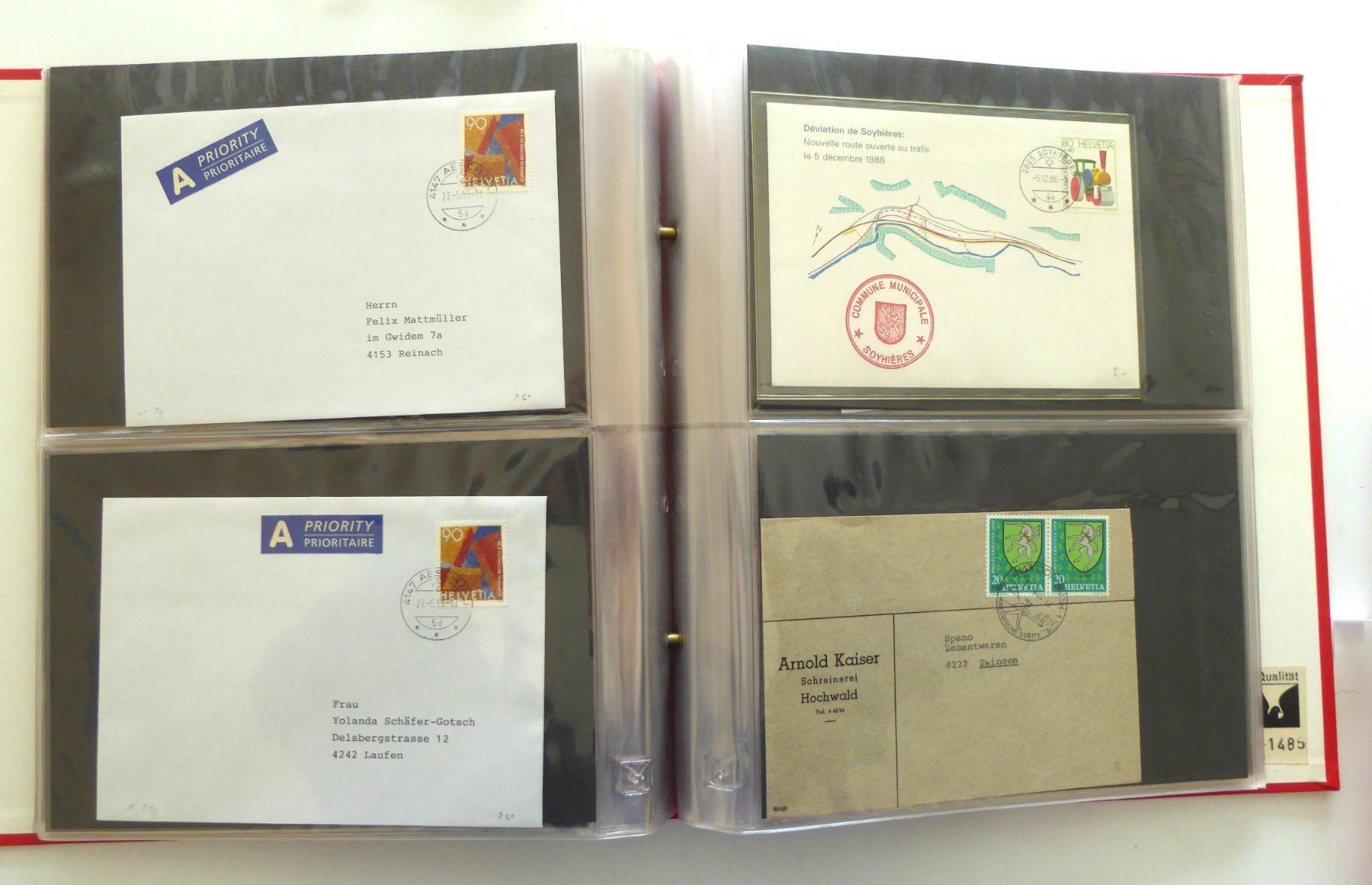 Tutti i francobolli: Album mit ca 70 Briefen Schweiz – Usato da Aesch BL venduto da Kauri1 4