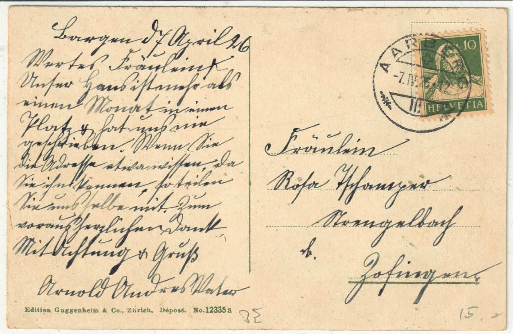 Cartoline postali: Bargen - Generalansicht - Litho – Usato da Ettingen venduto da Kartenplanet 1