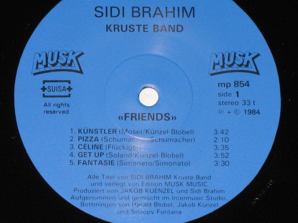 Dischi in vinile: LP - SIDI BRAHIM-KRUSTE BAND - FRIENDS – Usato da Steckborn venduto da Quo7 1
