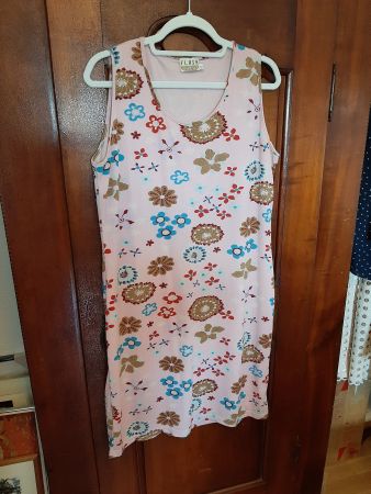 Sommerliches Kleid im Retro-Look, Grösse XL, Blumenmuster