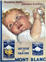 Lait Mont Blanc - Alte Werbung / Ancienne publicité 1933
