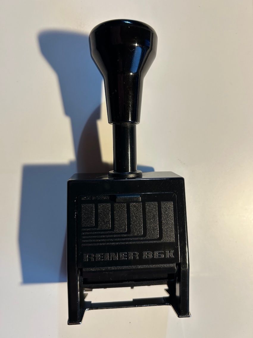 Timbri: Reiner B6K Numeroteur, 6-stellig, schwarz – Usato da Steinmaur venduto da Hummer77 1