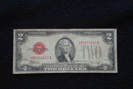 presque 100 années, 2$ USA 1928, red certificate -D80205647A