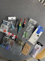 Angelset: Div.Art.wie,Haken, Posen, Köder und Bleie