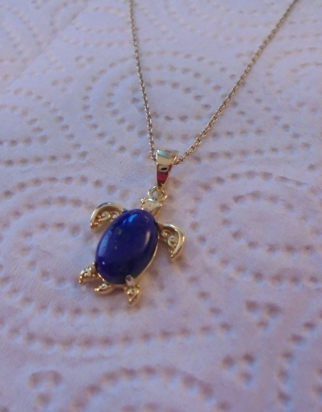 Ciondoli: Echtschmuck: Lapislazuli-Silberanhänger, vergoldet – Nuovo (secondo la descrizione) da Zuchwil venduto da maumauchi 8