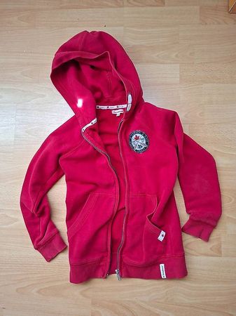 Rotes, weiches Trainer-Jäckli / Jacke, Grösse: 7-8 = ca. 134
