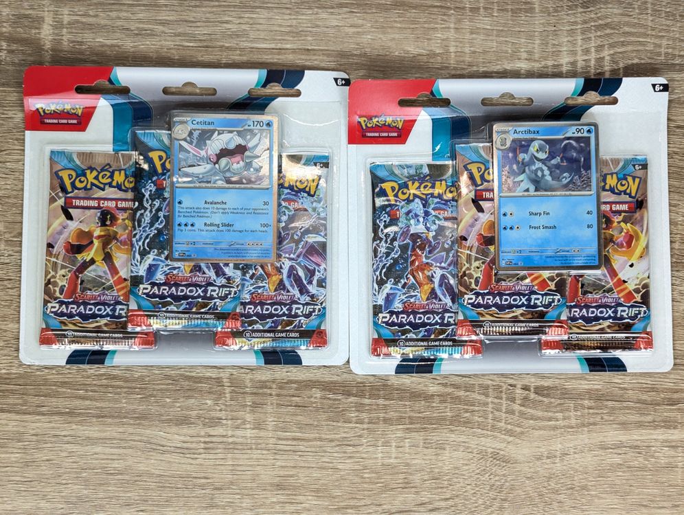 Lot de 2 3-pack Blisters Paradox Rift Pokémon EN - Neuf (Neuf avec ...