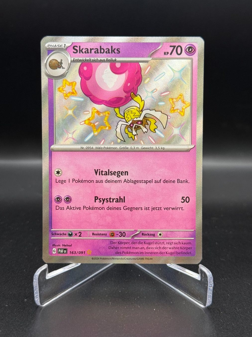 Pokémon Sammelbilder & Trading cards: Skarabaks (PAF 163) - Shiny – Gebraucht aus Birmensdorf ZH von SnorlaxMail