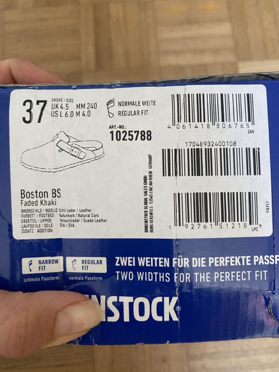 Birkenstock Scarpe da uomo: Birkenstock Boston regular, Gr. 37 – Nuovo e nell'imballaggio originale da Horgen venduto da mel_h2pn 2