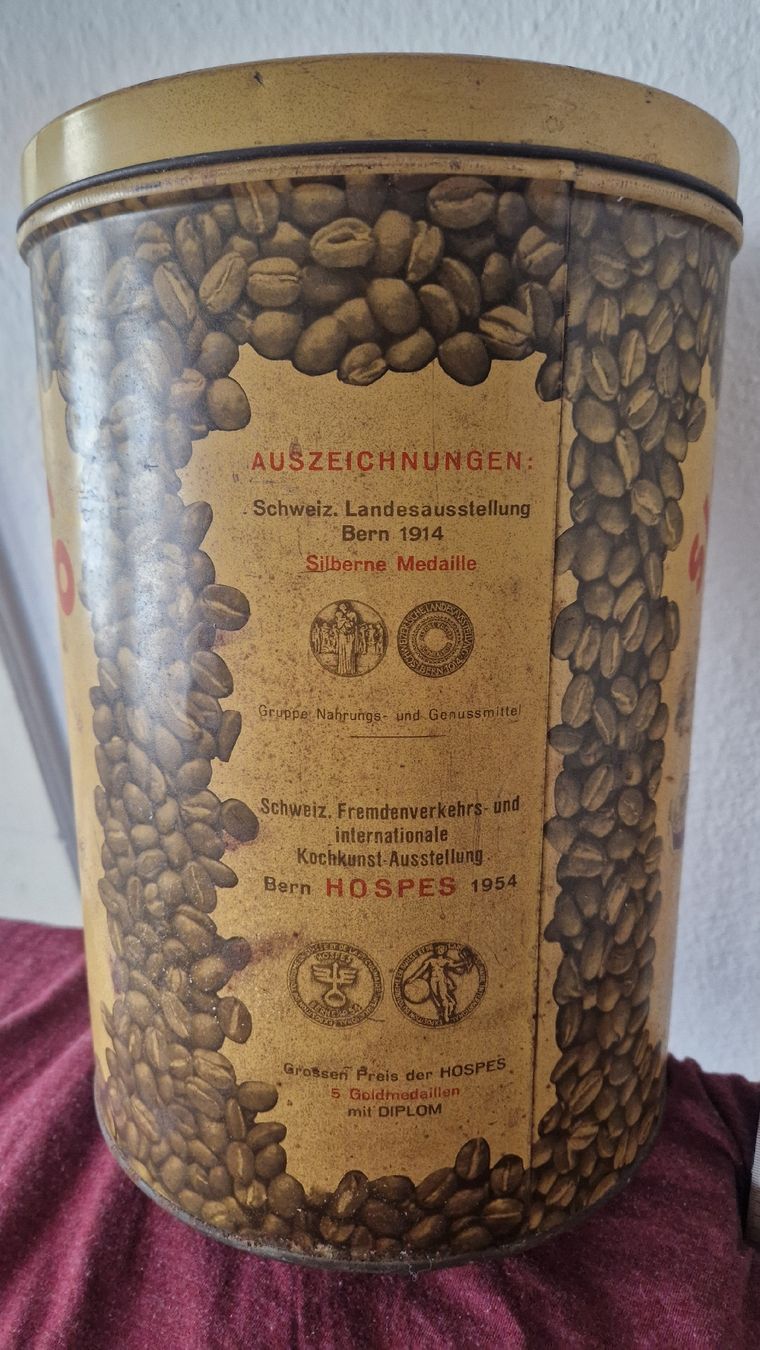 Tutte le decorazioni: Blechdose Kaffee Sirocco Kuster Uznach. – Usato da Wetzikon ZH venduto da Oldieslover 1