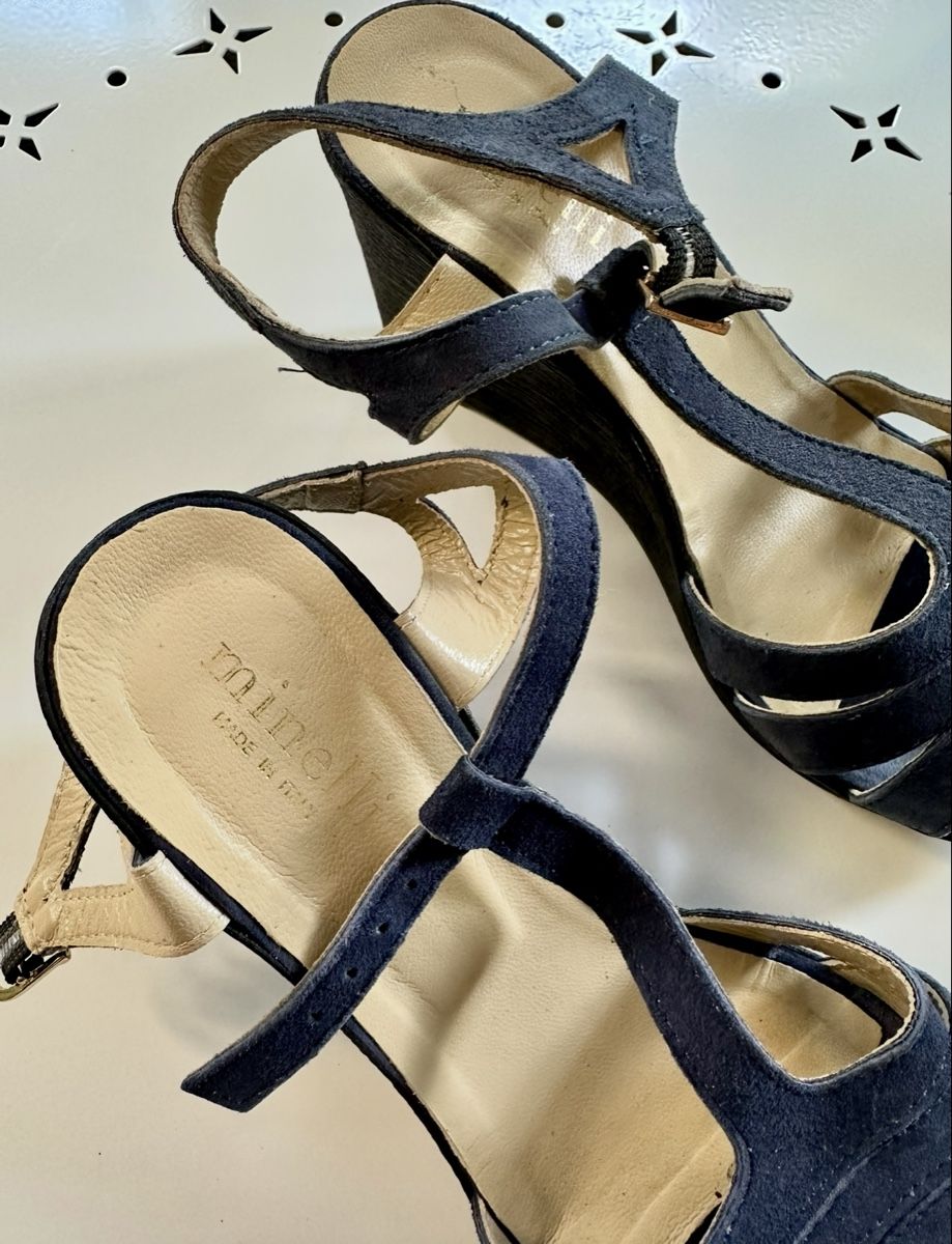 Damenschuhe: Sandales compensées bleues Minelli T 38 été – Gebraucht aus Vernier von citronelle01 2