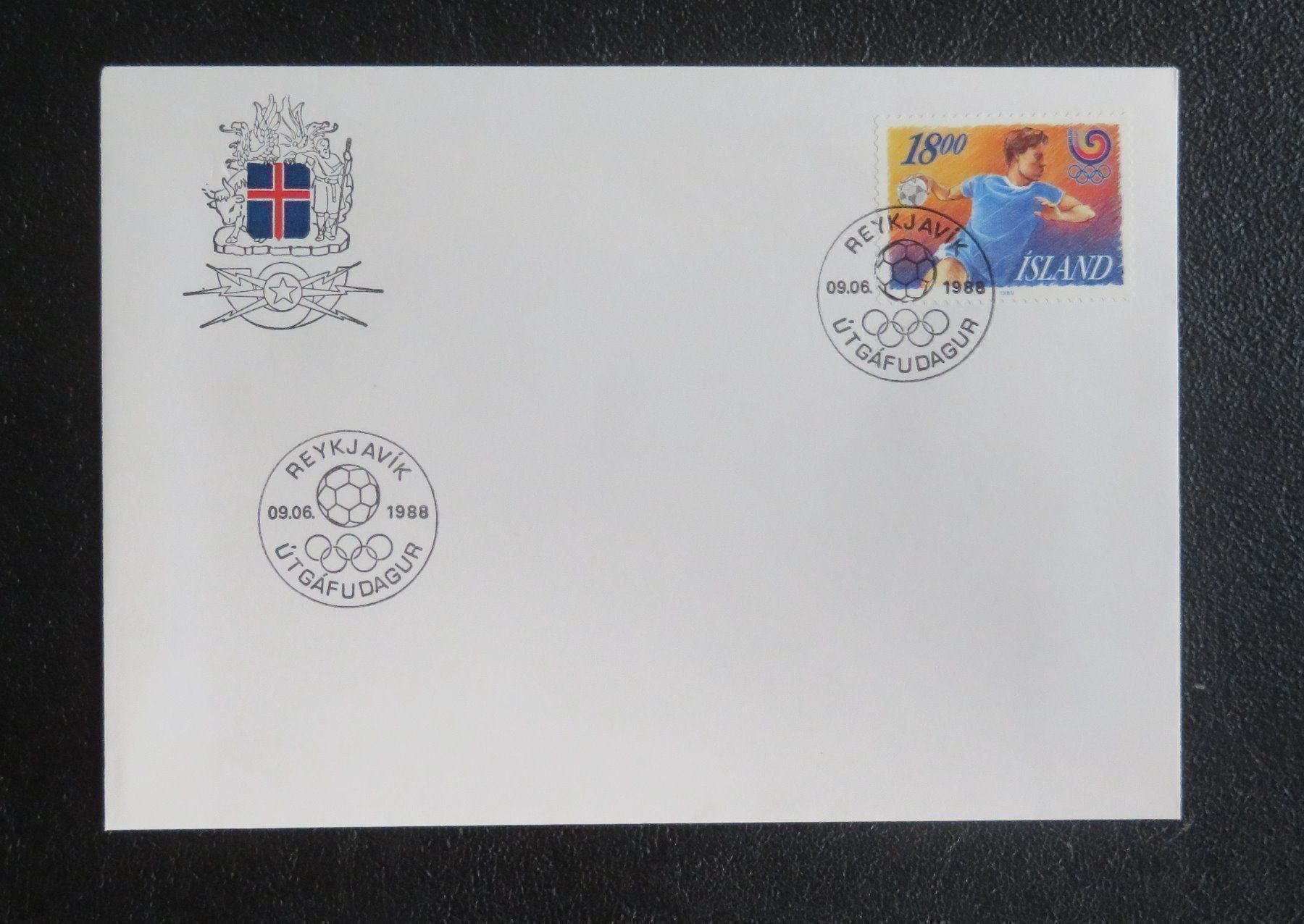 Tutti i francobolli: Ersttagsolympiabrief 1988 Island – Nuovo (secondo la descrizione) da Lachen SZ venduto da peace0