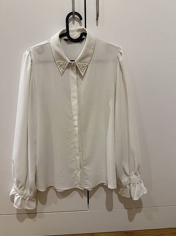 Camicette: Bluse mit Perlenkragen – Usato da Rotkreuz venduto da nic_h8xy