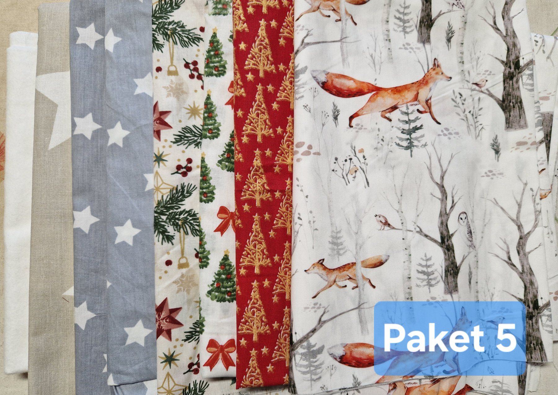 Tessuti: Stoffpaket Weihnachten – Nuovo (secondo la descrizione) da Gipf-Oberfrick venduto da KreativeWelt