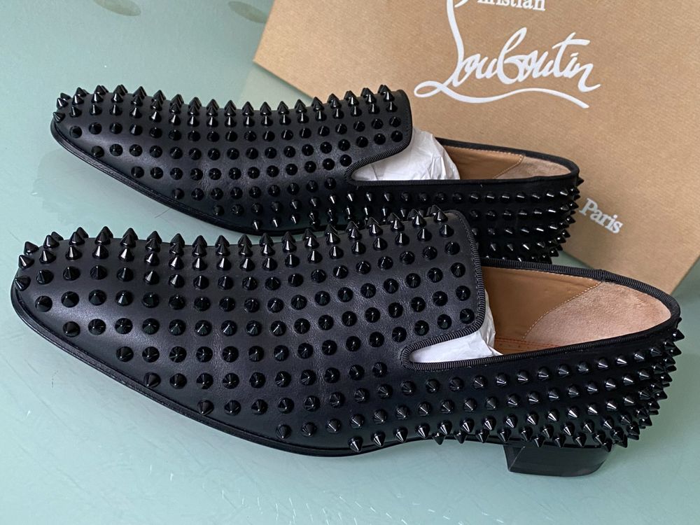 CHRISTIAN LOUBOUTIN RollerBoy Spikes Leder Loafers 43 NEU