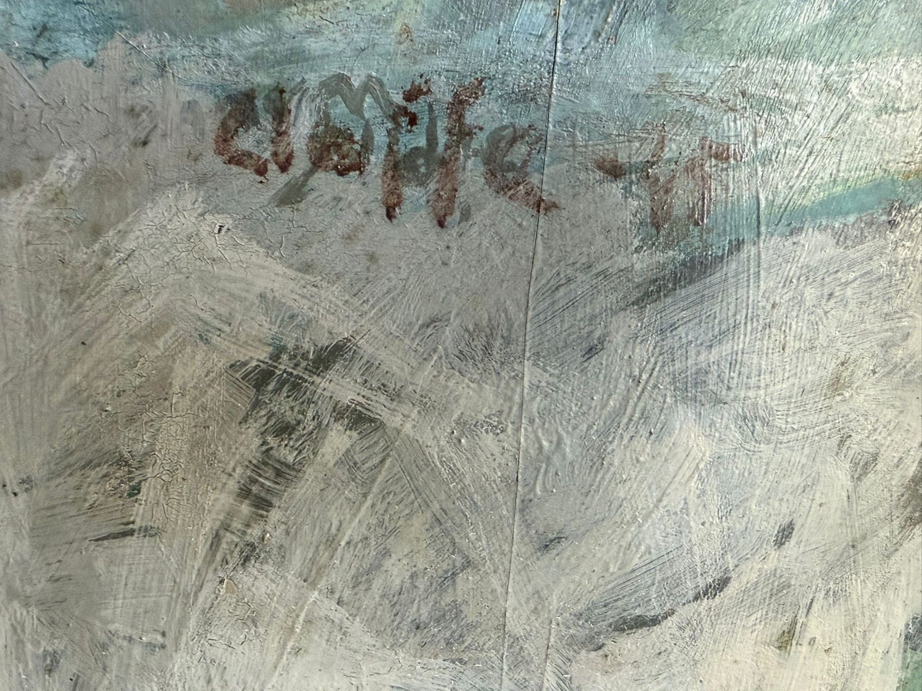 Dipinti: Original Gemälde undeutlich signiert; datiert 1945 – Usato da Bern venduto da Artbrokerswitzerland 3