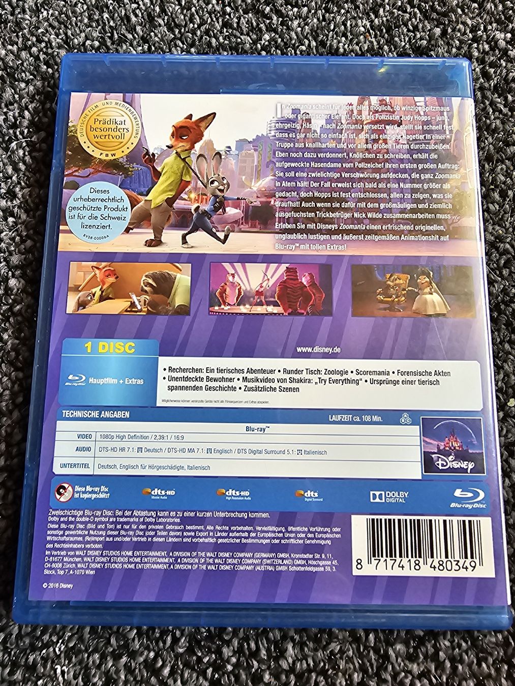 Tutti i DVDs: Blu-ray Zoomania  – Usato da Ruswil venduto da jan_bxl5 1