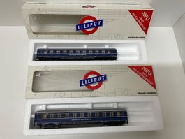 Liliput H0, 833 08 1 und 2, Personenwagen der DB, Neuwertig