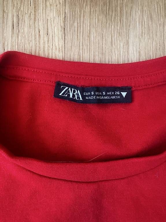 Zara Tops: Crop top rosso maniche lunghe -  Red long-sleeved crop top – Neu (gemäss Beschreibung) aus Paradiso von chi_8pd8 1