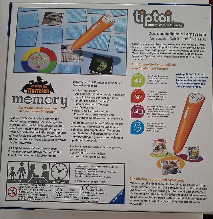 Giochi: Tiptoi Memory – Nuovo e nell'imballaggio originale da Untervaz venduto da -Ghost- 1