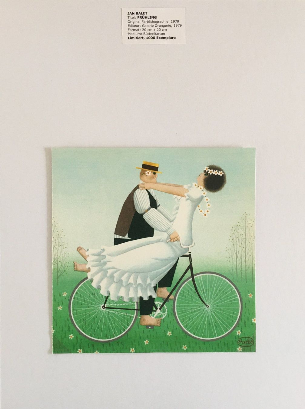 Grafica & Litografie: Jan Balet  "Frühling"  Farblithographie – Usato da Nennigkofen venduto da Sommersonnen 1