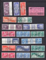 Timbres Suisse , Kehrdrucke ,  voir Photos