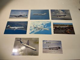 Flugzeug-Postkarten Sammlung, Vintage, 8 Stk. (SVN06)
