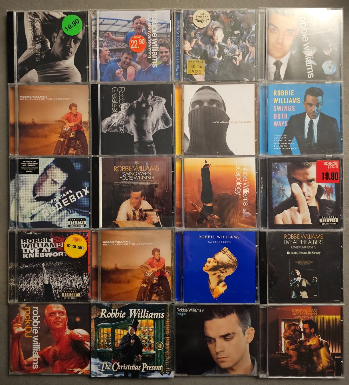 CD: Robbie Williams CD's – Usato da Unterkulm venduto da Chaplyn2018