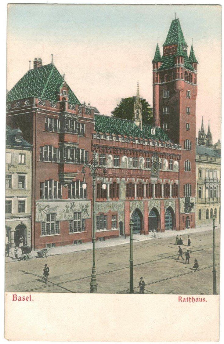 Cartoline postali: AK Basel, Rathaus – Usato da Zürich venduto da Tolima194