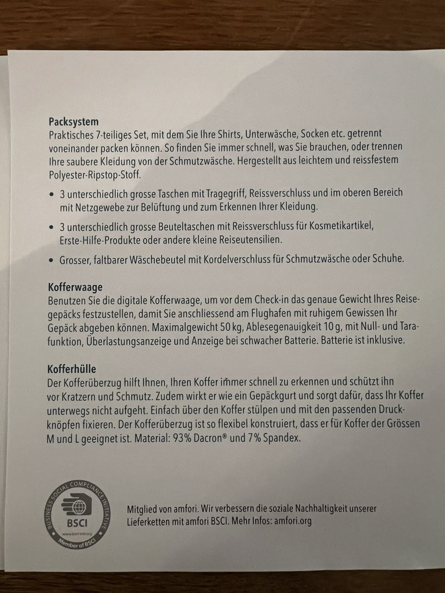 Sacs: Pack System Kofferorganizer 7-teiliges Set Neuware – Neuf avec emballage d'origine à Uznach par Apuutze 4