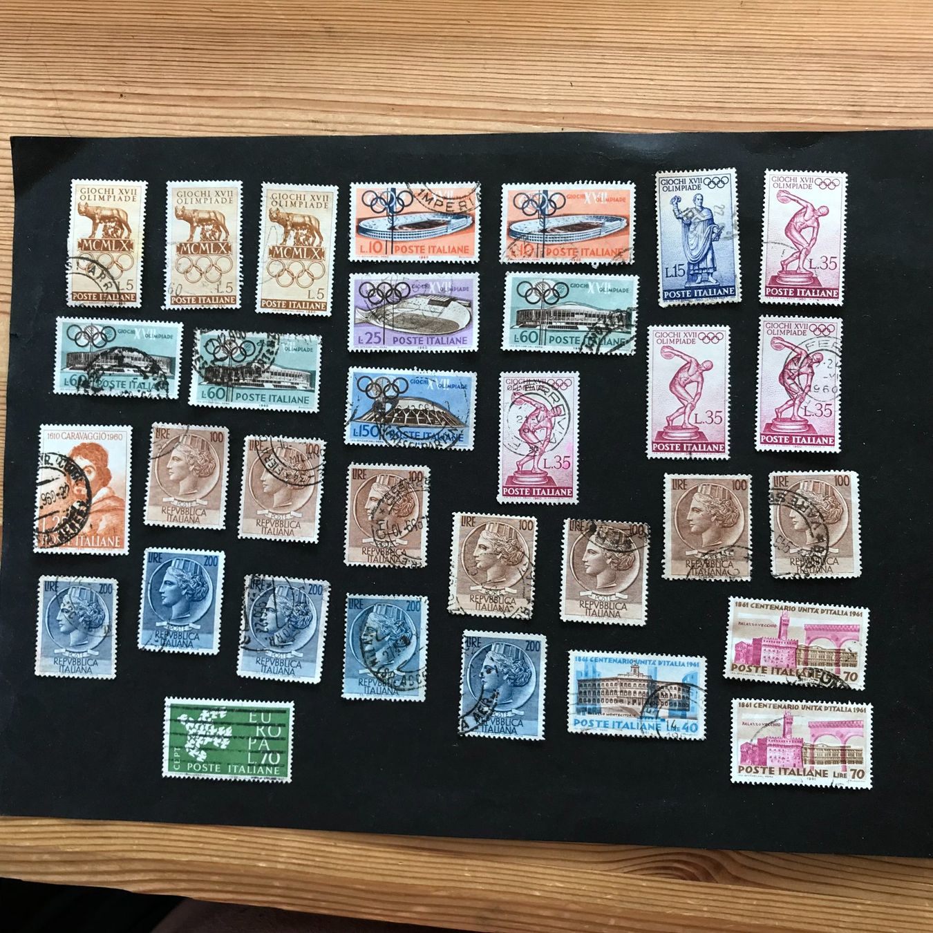Alle Briefmarken: ITALIEN: 1956 - 1961 , kleine Sammlung gest. – Gebraucht aus Uitikon Waldegg von Gooddeal05 2