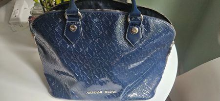 Tasche ARMANI JEANS Lack dunkelblau neuwertig