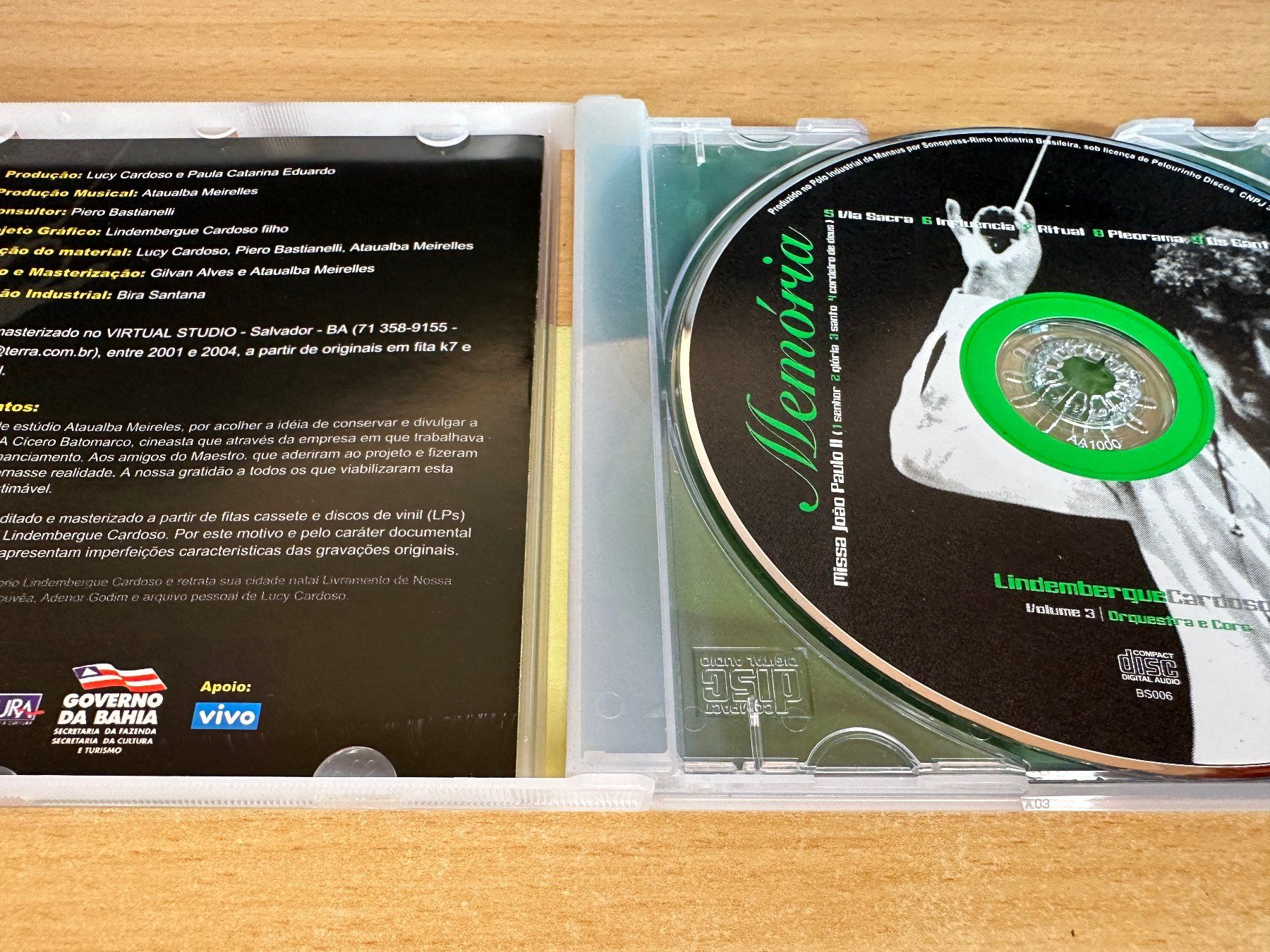 CD: Lindemberque R. Cardoso - Memoria - Volume 3 – Usato da Rikon im Tösstal venduto da Alpenmutz 2