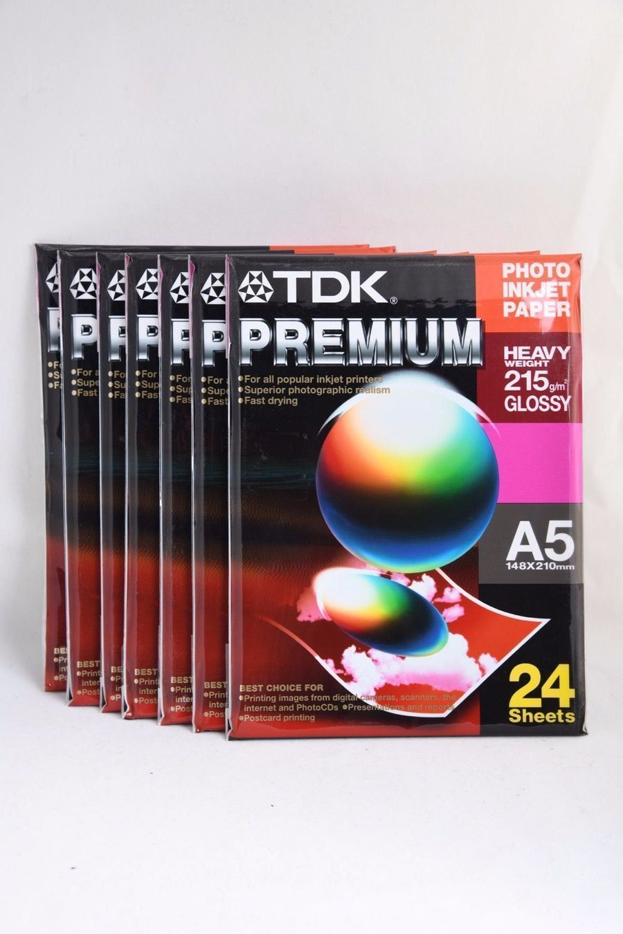 Make-up: 7x TDK Premium A5 - 24 Sheets Glossy – Usato da Bellinzona venduto da CarpiFotoSA