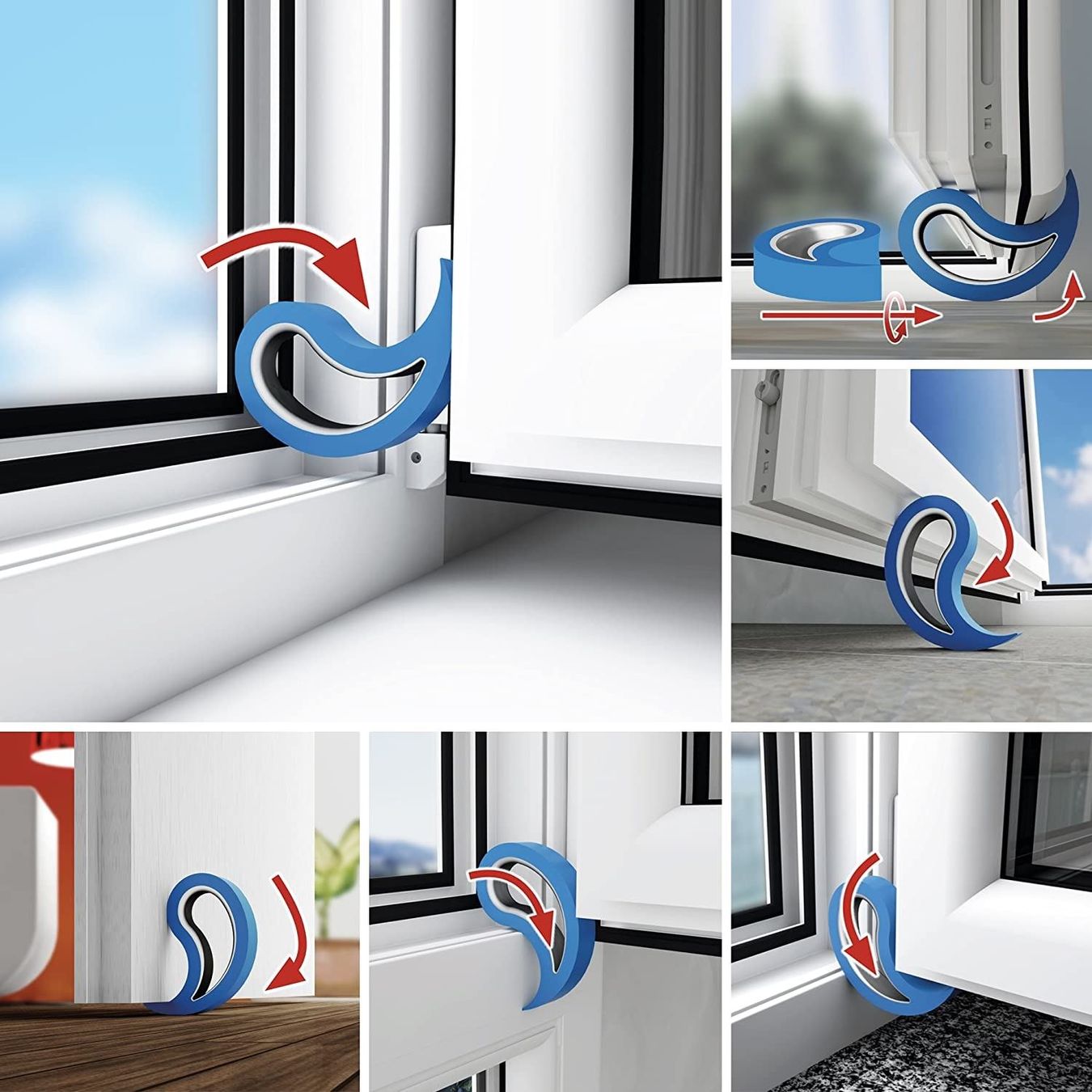 Porte: Tür- und Fensterstopper Stoppy rot – Nuovo e nell'imballaggio originale da Wettingen venduto da kochshop 2