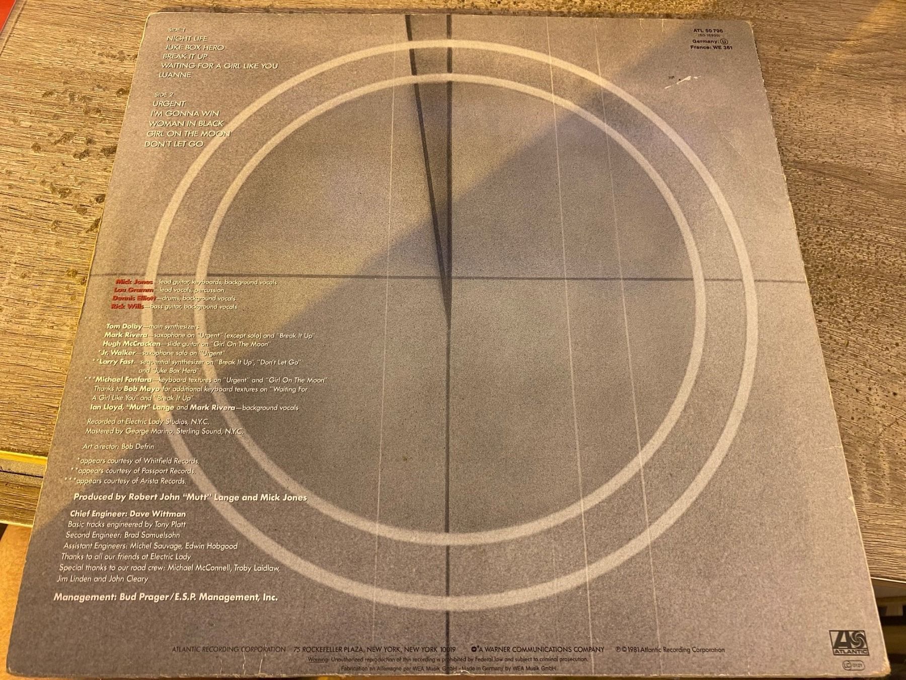 Dischi in vinile: Foreigner 4 – Usato da Clarens venduto da Surcouf91 1