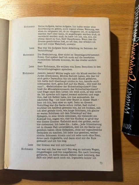 Libri: 2 Bücher "Eichmann" – Usato da Seon venduto da retep012 3