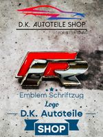 VW R Racing Schriftzug, Emblem, Logo 3D Metall Rot/Silber