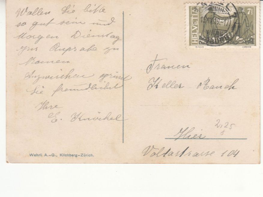 Cartoline postali: Basel Bundesbahnhof 1919 – Usato da Bürglen TG venduto da StampGraf 1