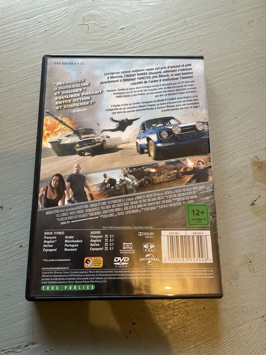 Tous les DVDs: DVD fast & furious 6 – D'occasion à moudon par faucheur2 1
