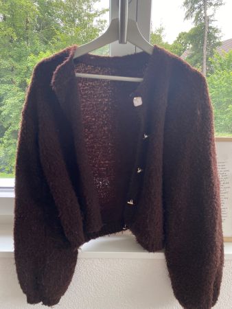 Coole Strickjacke, Grösse S, Braun, Kuschelig, für kühler...