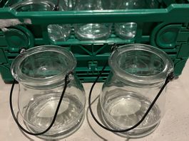 Windlichter von Relaxdays mit Henkel, Set à 11Stk, neuwertig